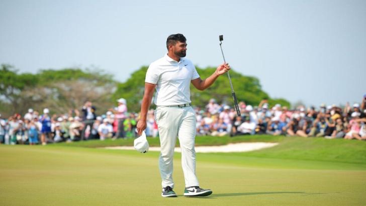 American golf Tony Finau at the Mexico Open at Vidanta